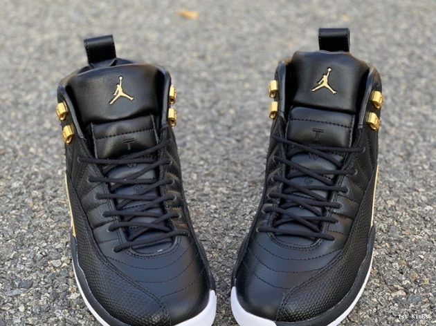 Black Retro 12 Air Metallic Gold-White 'Reptile' AO6068-007 Jordan 0520